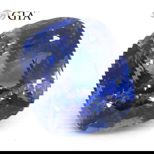 GIA Certified Natural 3.79 Ct Blue Sapphire: Dazzling 3.79 Ct Natural Blue Sapphire. With its captivating cushion cut and measuring 8.94 x 8.07 x 6.12 mm, this gemstone is stunningly proportioned! Origin: Sri Lanka. Treatment: Heat only. Please