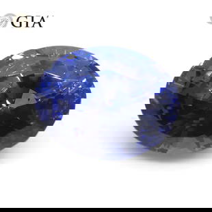 Stunning 3.98 Ct GIA Certified Natural Sapphire: Breathtaking 3.98 Ct Blue Sapphire is an oval brilliant cut measuring 9.91 x 7.77 x 6.27 mm. Displays a medium dark tone and moderately strong saturation. Get ready for the compliments on this one! Or