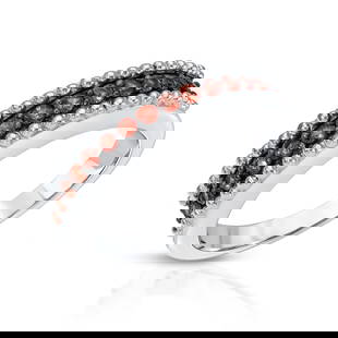 Plated Rhodium 0.50ctw Orange Sapphire Ring: 0.50 Carat Genuine Orange sapphire .925 Sterling Silver Ring. Orange sapphire Round/1.80mm - 15/0.50 ctw Prong Setting Natural Heat Treated E. Total weight of this ring is 3.9 grams. Ring size is 5.
