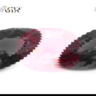 Majestic 3.39 Ct GIA Certified Natural Spinel: This Gorgeous Unheated Natural 3.39 Ct Red Spinel displays a brilliant oval cut measuring 10.88 x 7.56 x 5.31 mm. This gemstone, with its rich hue and dark tone, is the perfect representation of passi