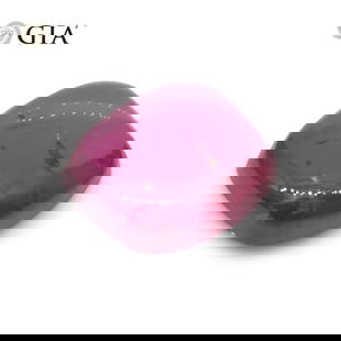 Incredible GIA Certified 1.53 Ct Natural Ruby: Stunning 1.53 Ct Purplish Red Ruby is a cushion double cabochon cut measuring 7.11 x 6.25 x 2.76 mm. The hue and tone on this Unheated Ruby is absolutely gorgeous! Origin: Mozambique. Treatment: None.