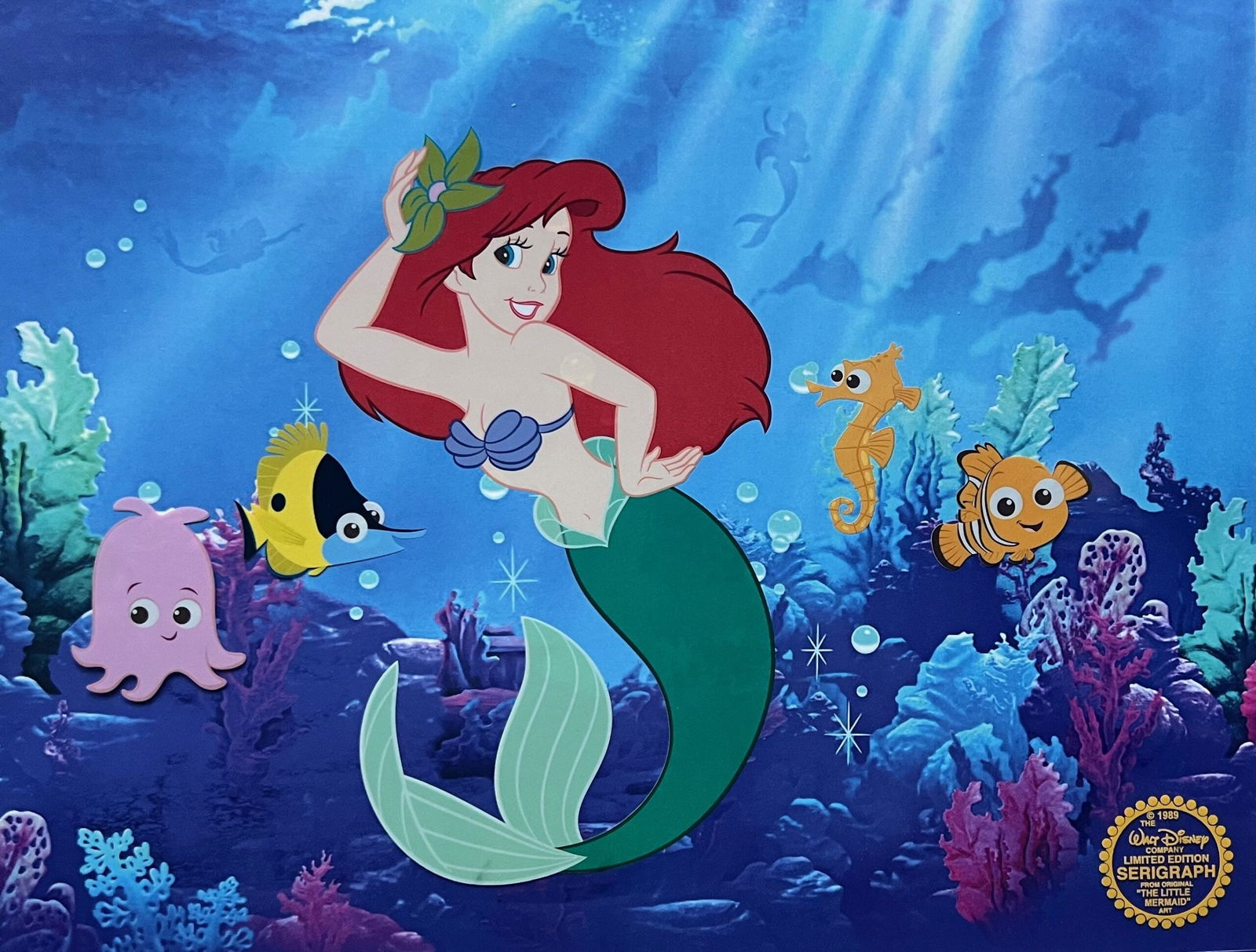 Disney Wdcc Ariel The Little Mermaid Seahorse Surprise