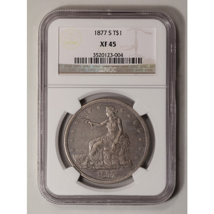 1877-S $1 Trade Dollar NGC XF45 (1 of 2)