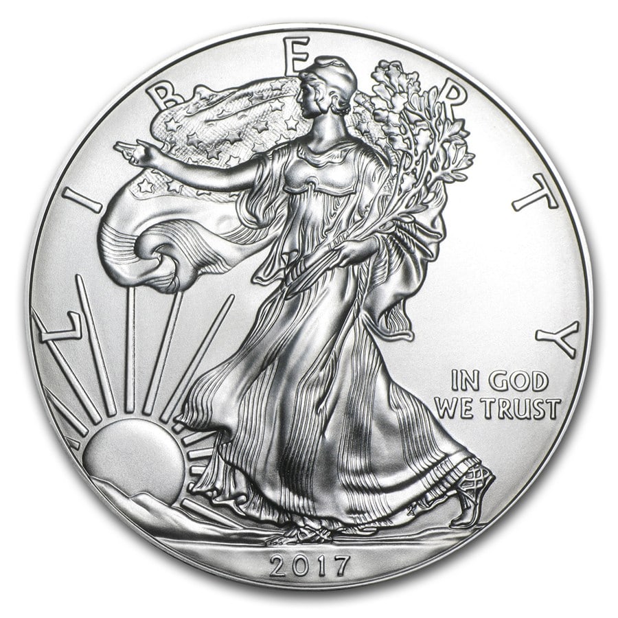 2017 American Silver Eagle 1oz BU Coin (1 of 2)