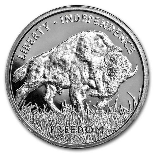 Silver Round 1oz Buffalo Pamp Coin (1 of 2)