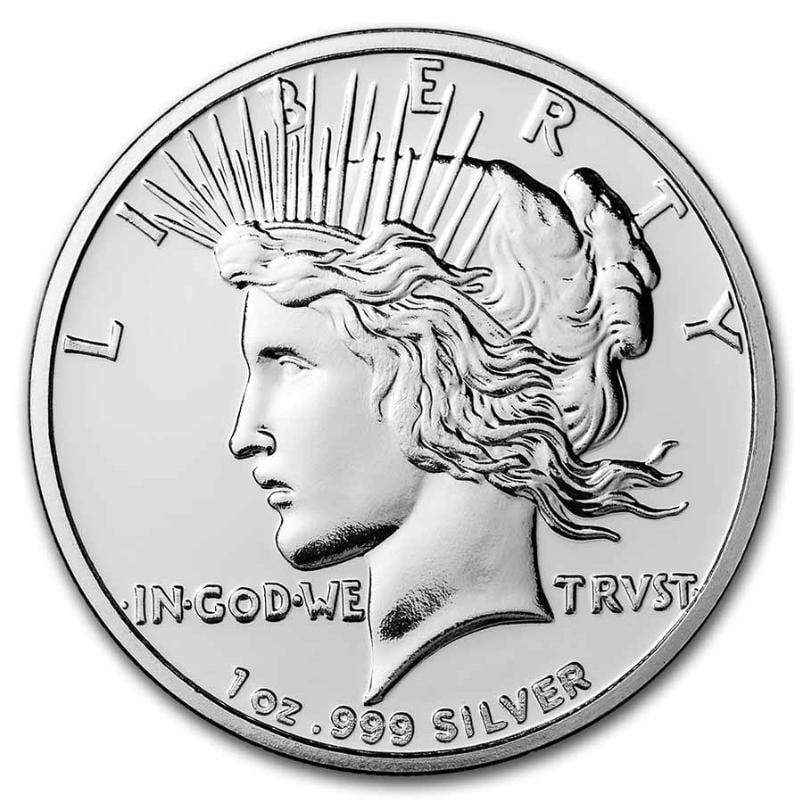 Peace Dollar 1 oz Silver Round Coin (1 of 2)