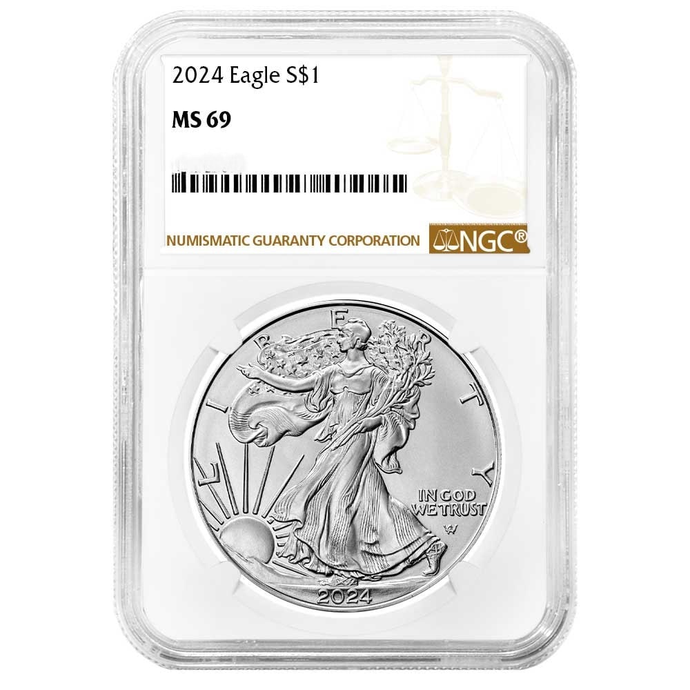 2024 $1 American Silver Eagle NGC MS69 (1 of 2)