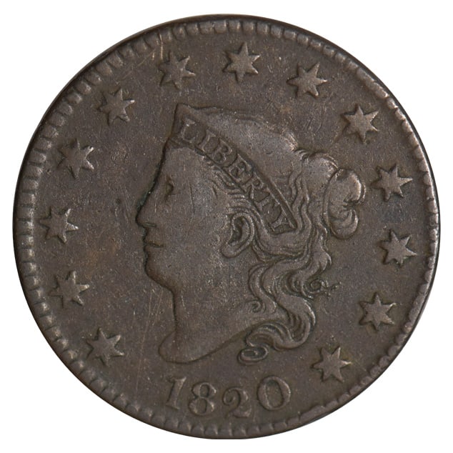 1820 Coronet Large Cent (1 of 2)