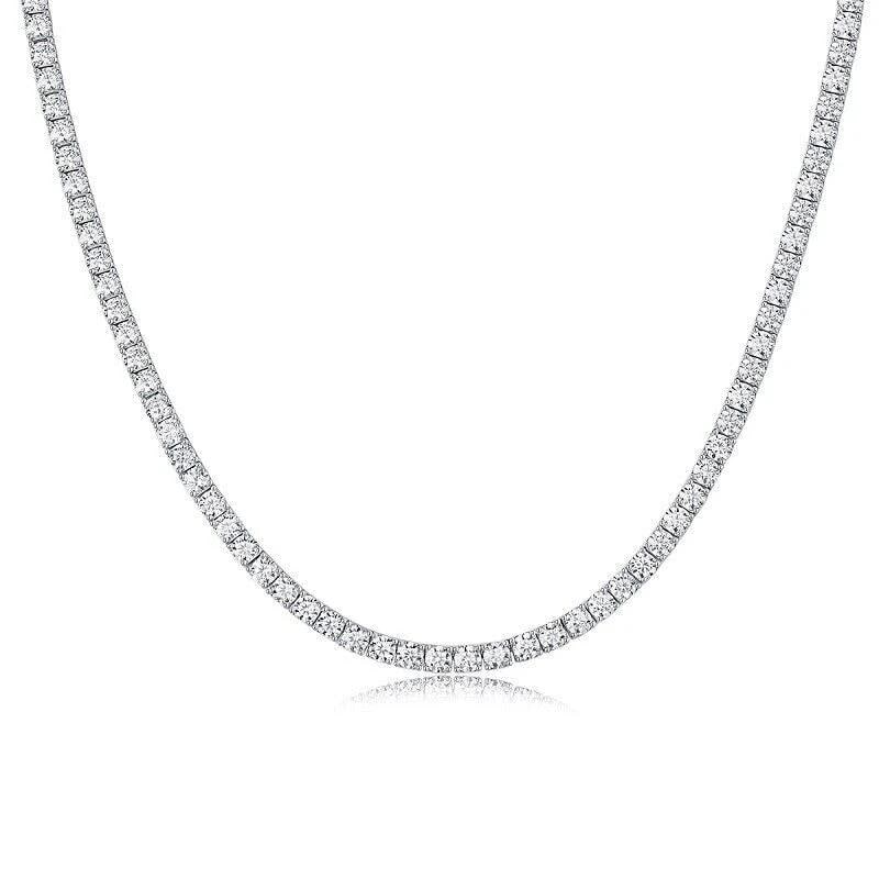 Sterling Silver 47.00ctw Moissanite Necklace (1 of 3)