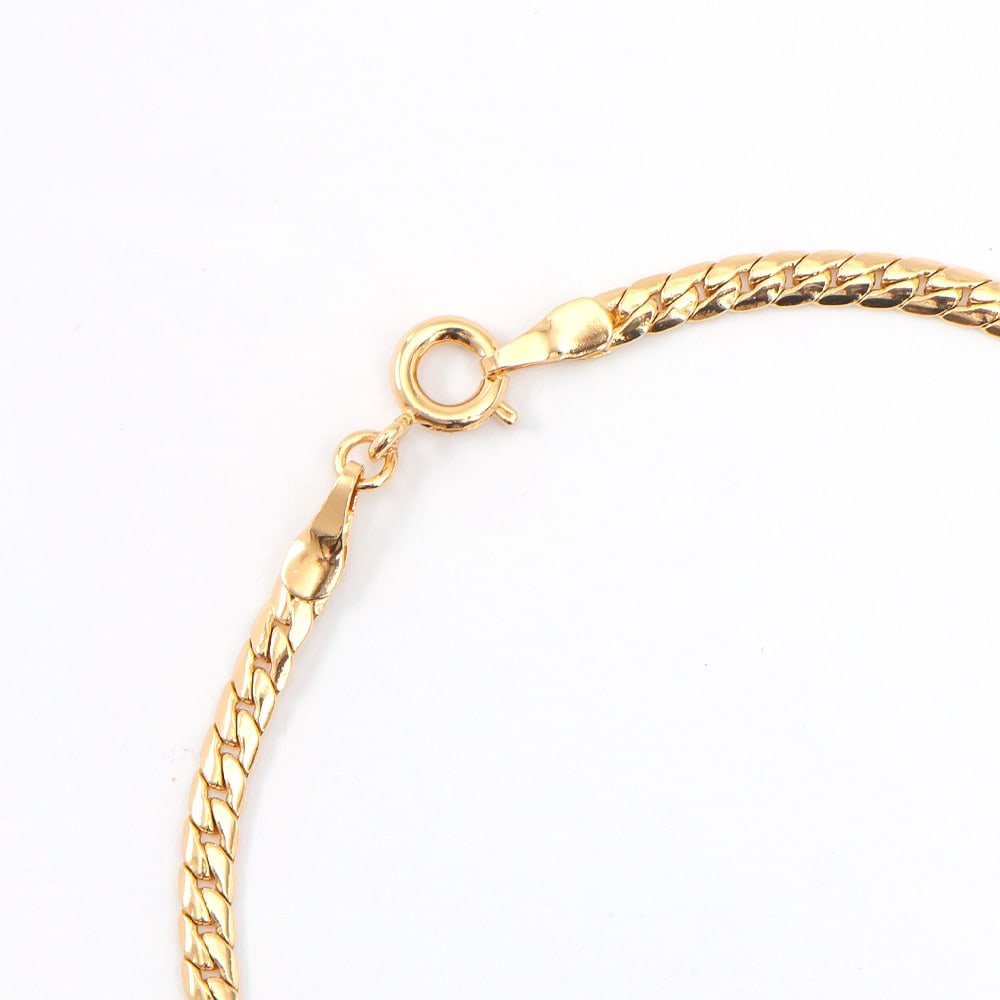 Plated 18KT Yellow Gold 1.80ctw Green Agate and Diamond Bracelet - 2