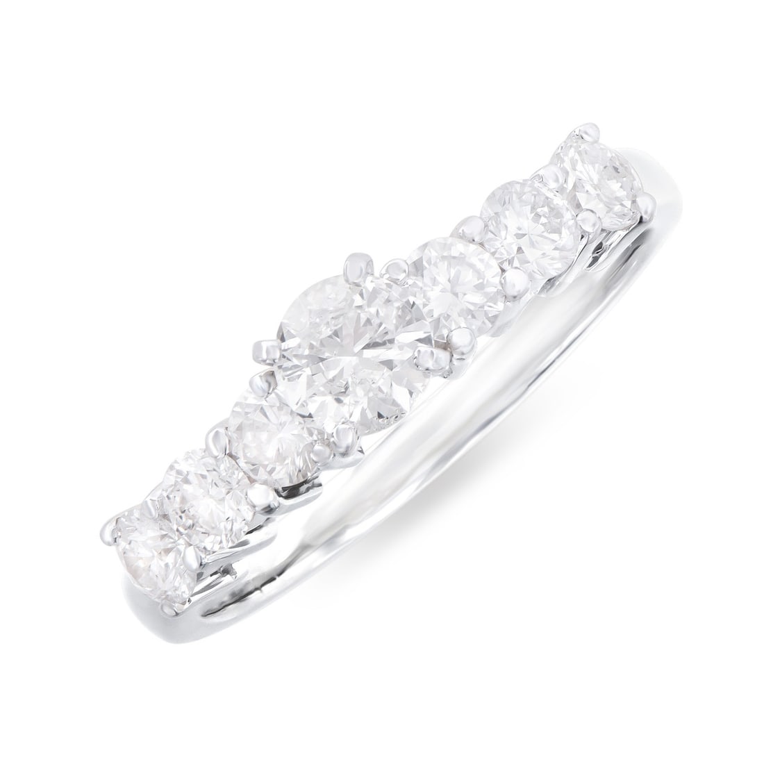 14KT White Gold 1.25ctw Diamond Ring - 2