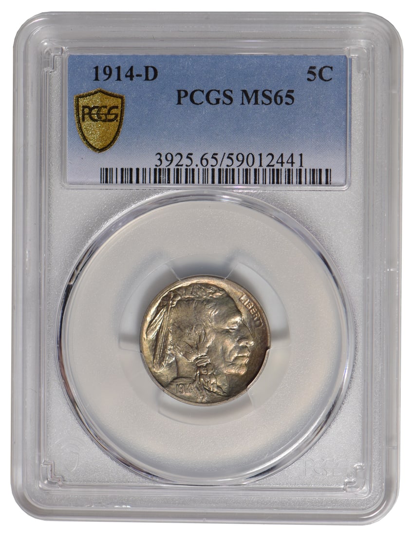1914-D Buffalo Nickel PCGS MS65 (1 of 2)