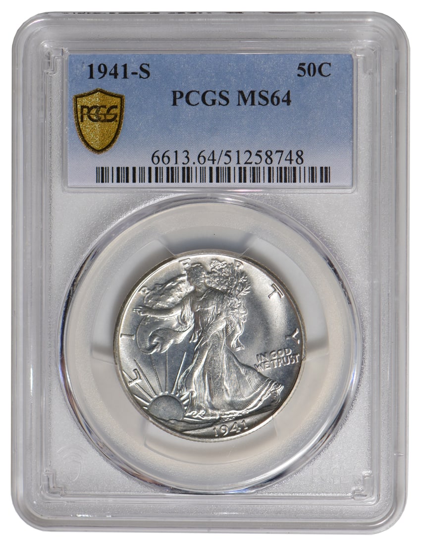 1941-S Walking Liberty Half Dollar PCGS MS64 (1 of 2)