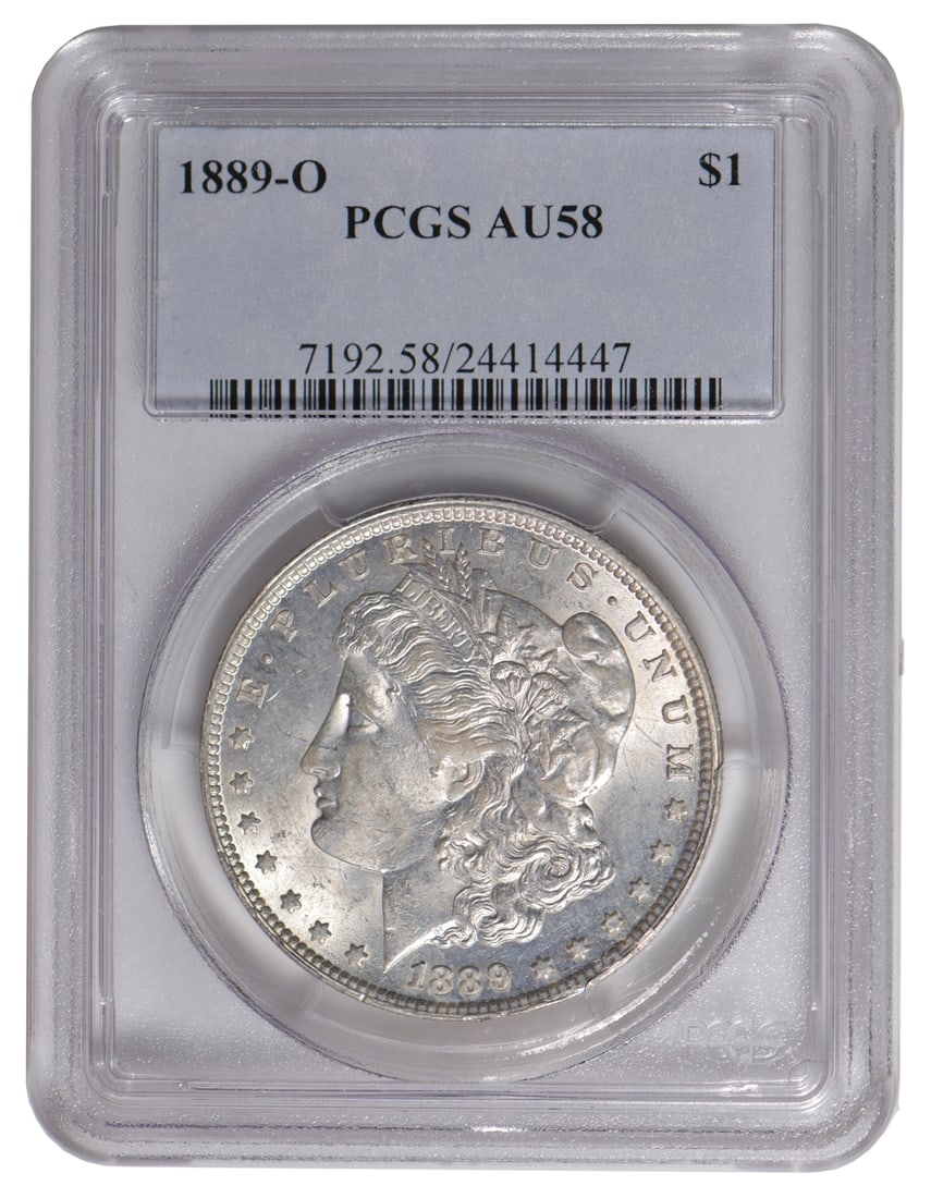 1889-O $1 Morgan Silver Dollar PCGS AU58 (1 of 2)