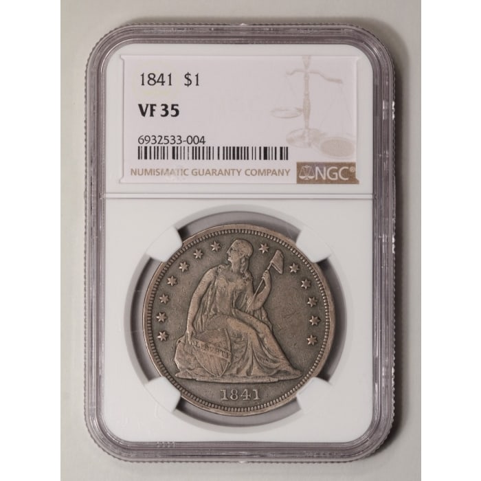 1841 Seated Liberty Dollar NGC VF35 (1 of 2)