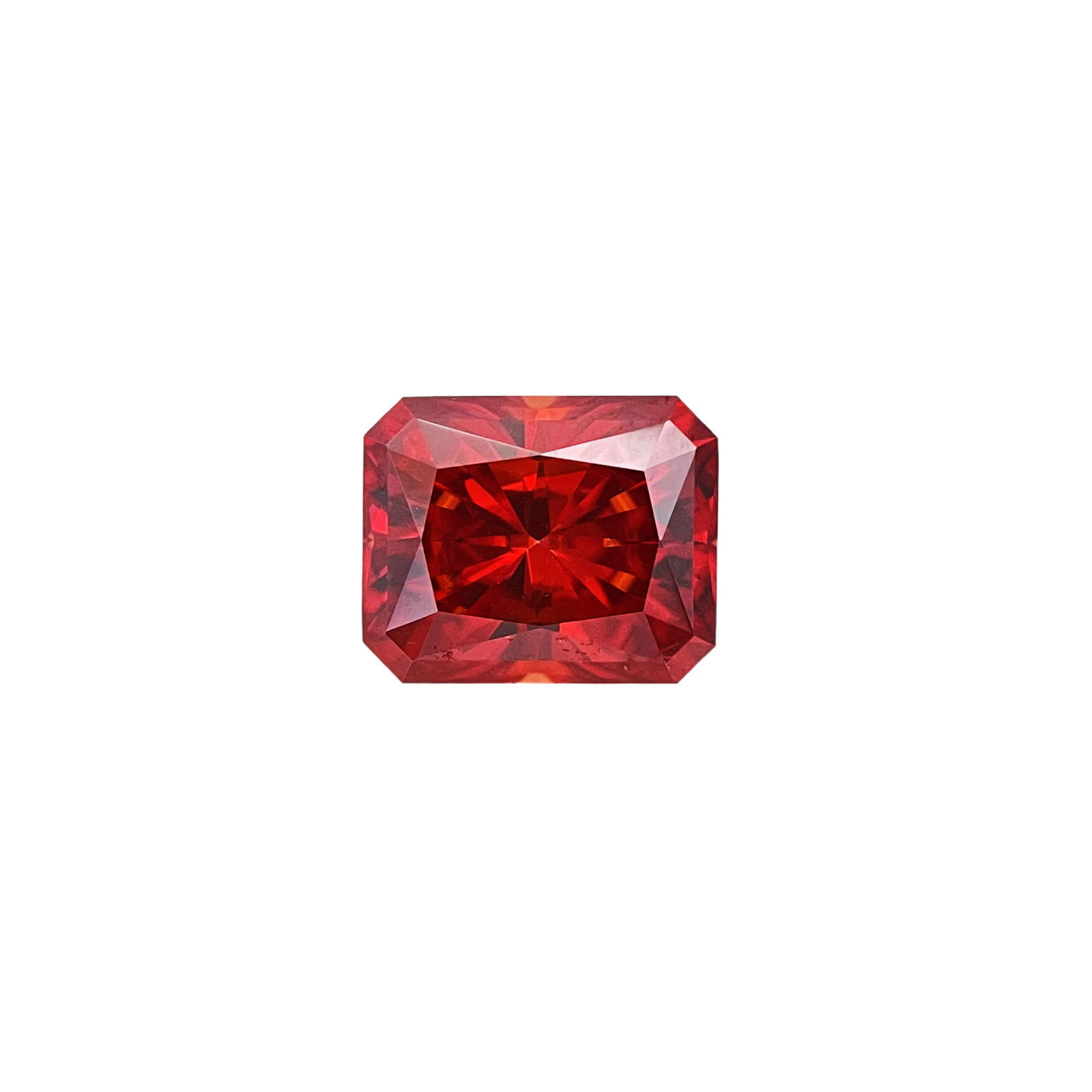 5 Ct Sparkling VVs1 Hot Cherry Red Simulated Diamond Solitaire (1 of 5)