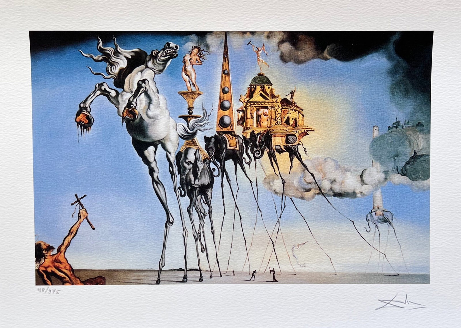 Salvador Dali TEMPTATION OF ST. ANTHONY Facsimile Signed & Numbered Giclee (1 of 1)