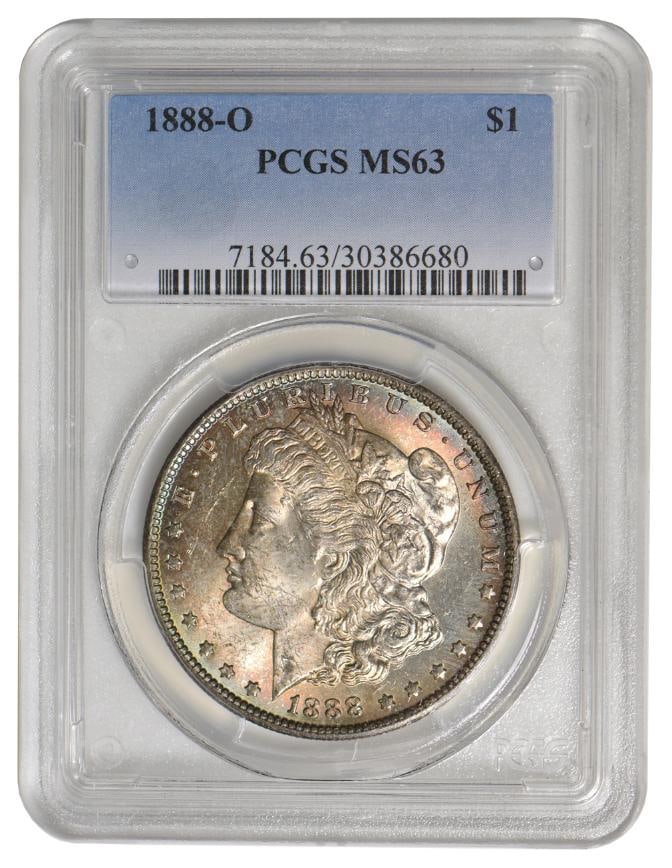 1888-O $1 Morgan Silver Dollar PCGS MS63 (1 of 2)