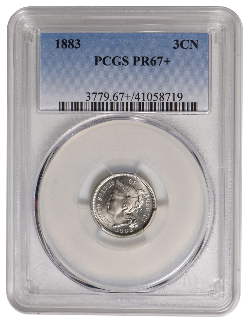 1883 Three Cent Nickel PCGS PR67+ (1 of 2)