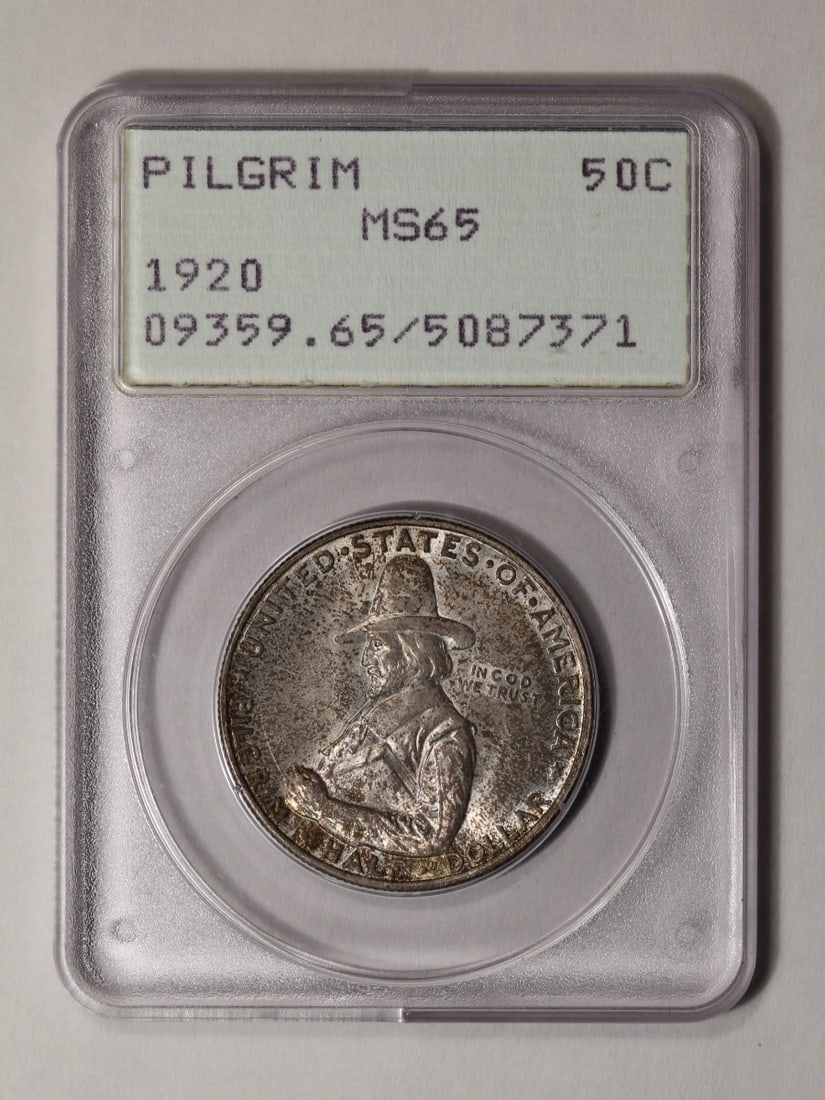 1920 Pilgrim Commemorative Half Dollar NGC MS65 (1 of 2)