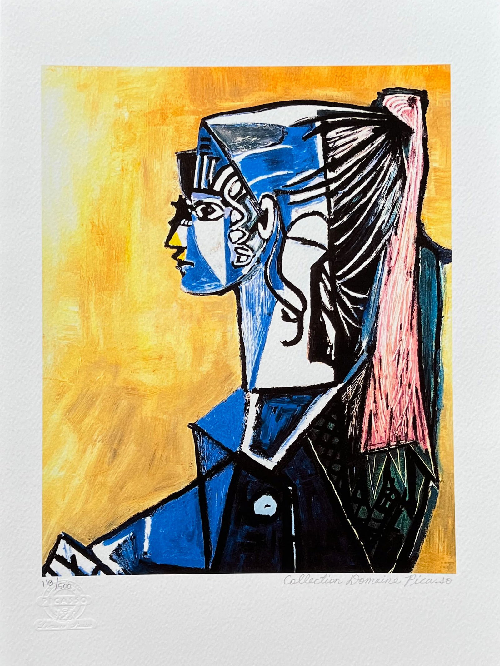 Pablo Picasso PORTRAIT OF SYLVETTE Estate Signed Limited Edition Giclee (1 of 1)