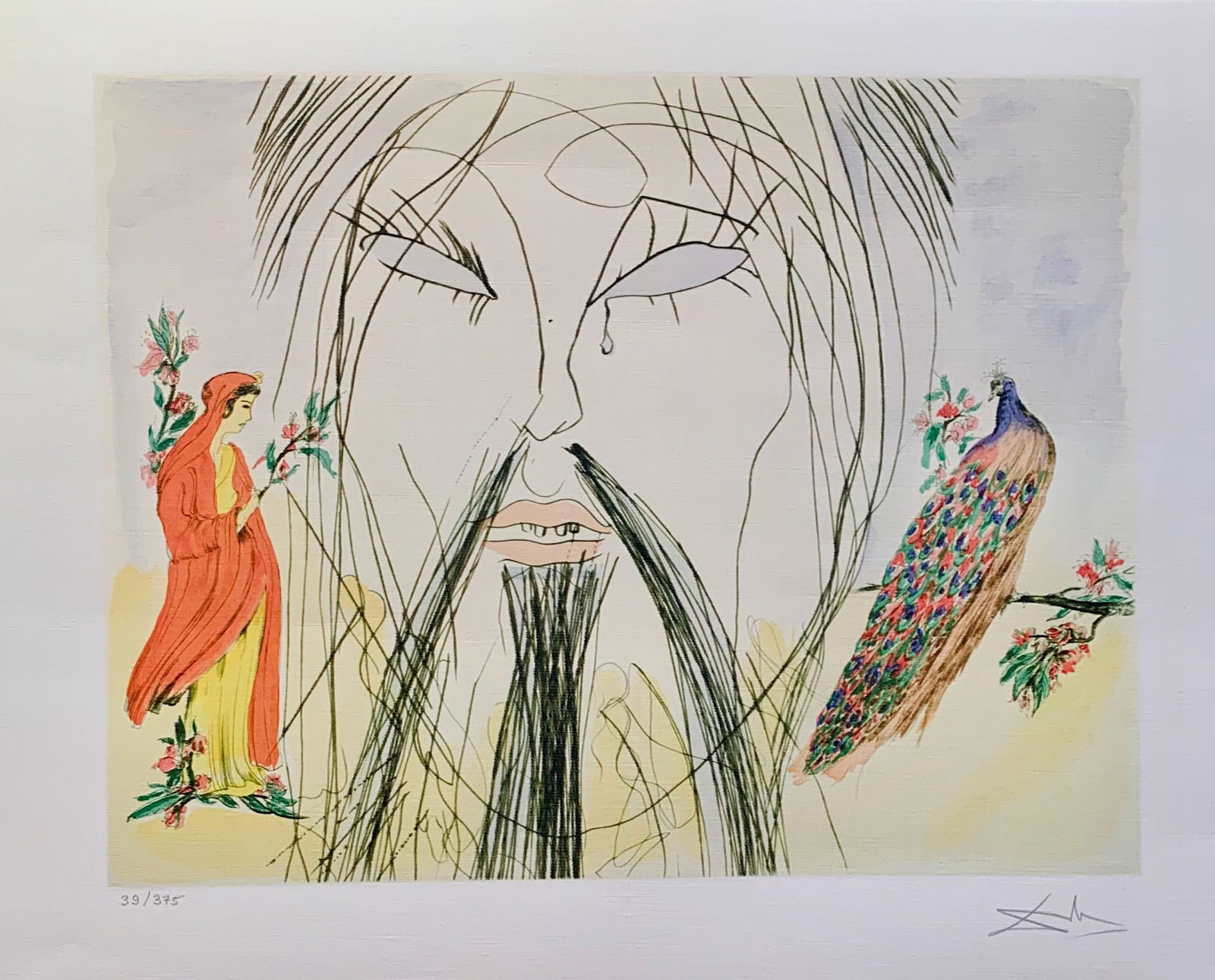 Salvador Dali CONFUCIUS Facsimile Signed Limited Edition Giclee (1 of 1)