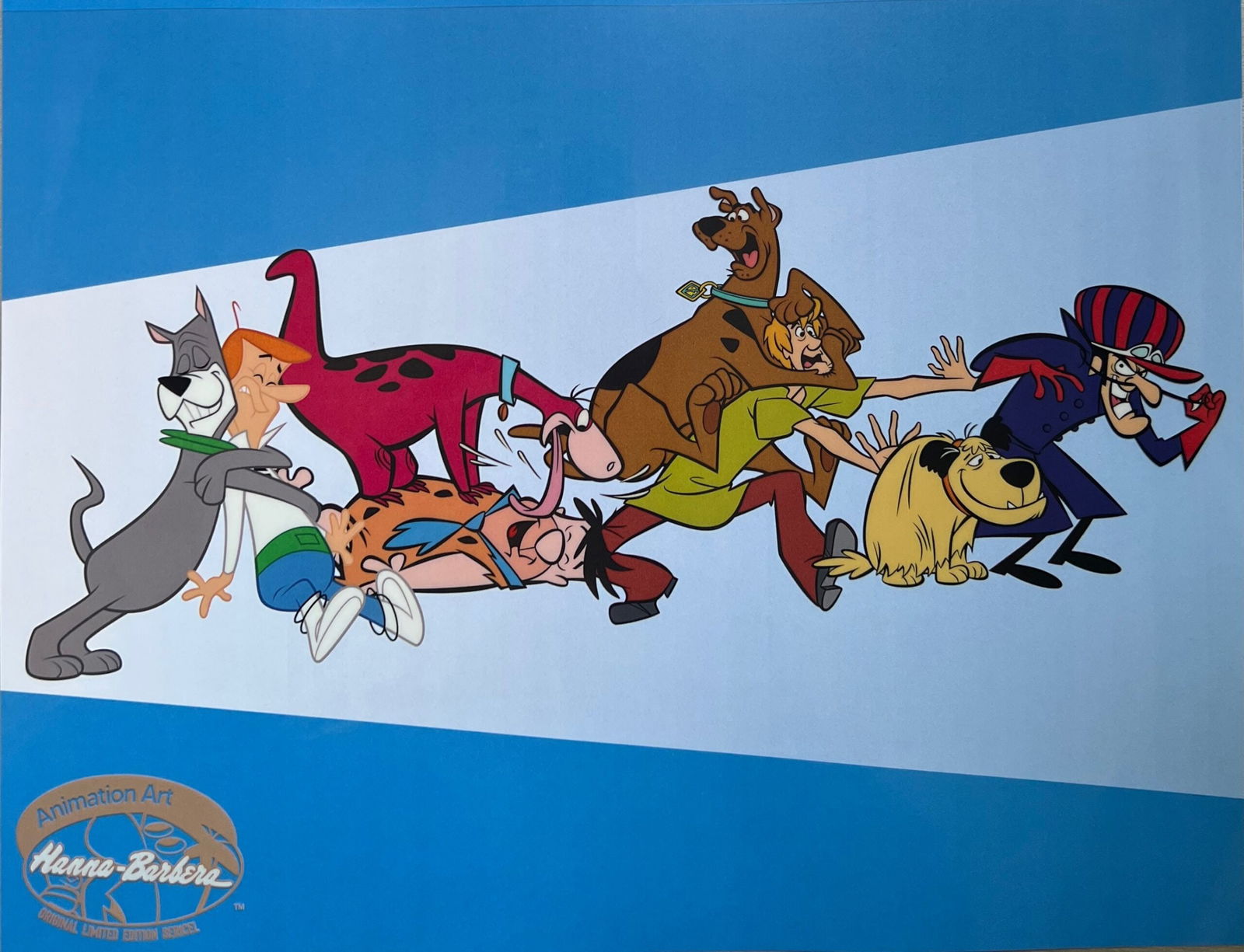 Man & His Dog Sericel Animation Art Cel Hanna Barbera Scooby-Doo Dino Astro Muttley (1 of 1)