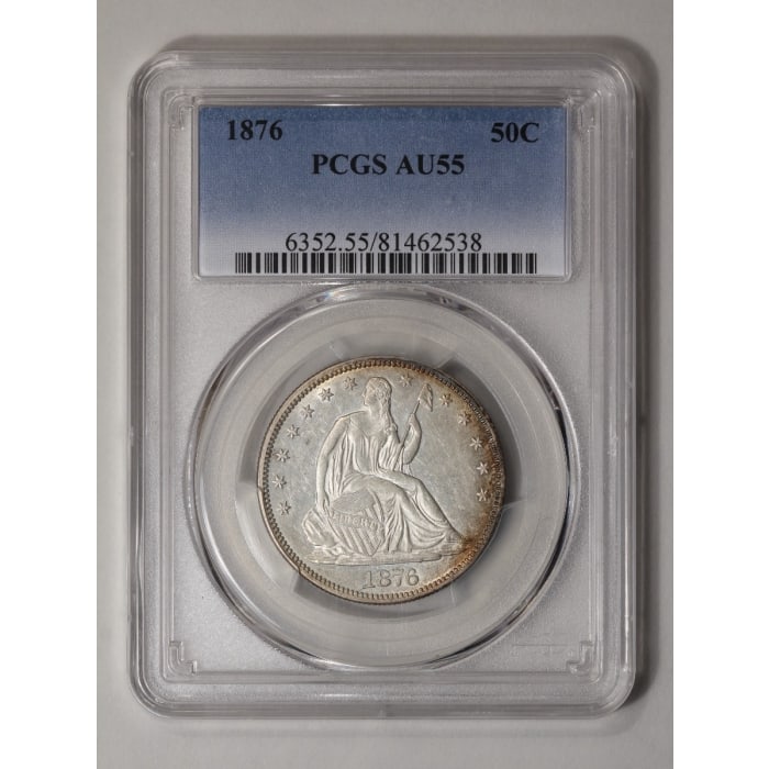 1876 Seated Liberty Half Dollar PCGS AU55 (1 of 2)
