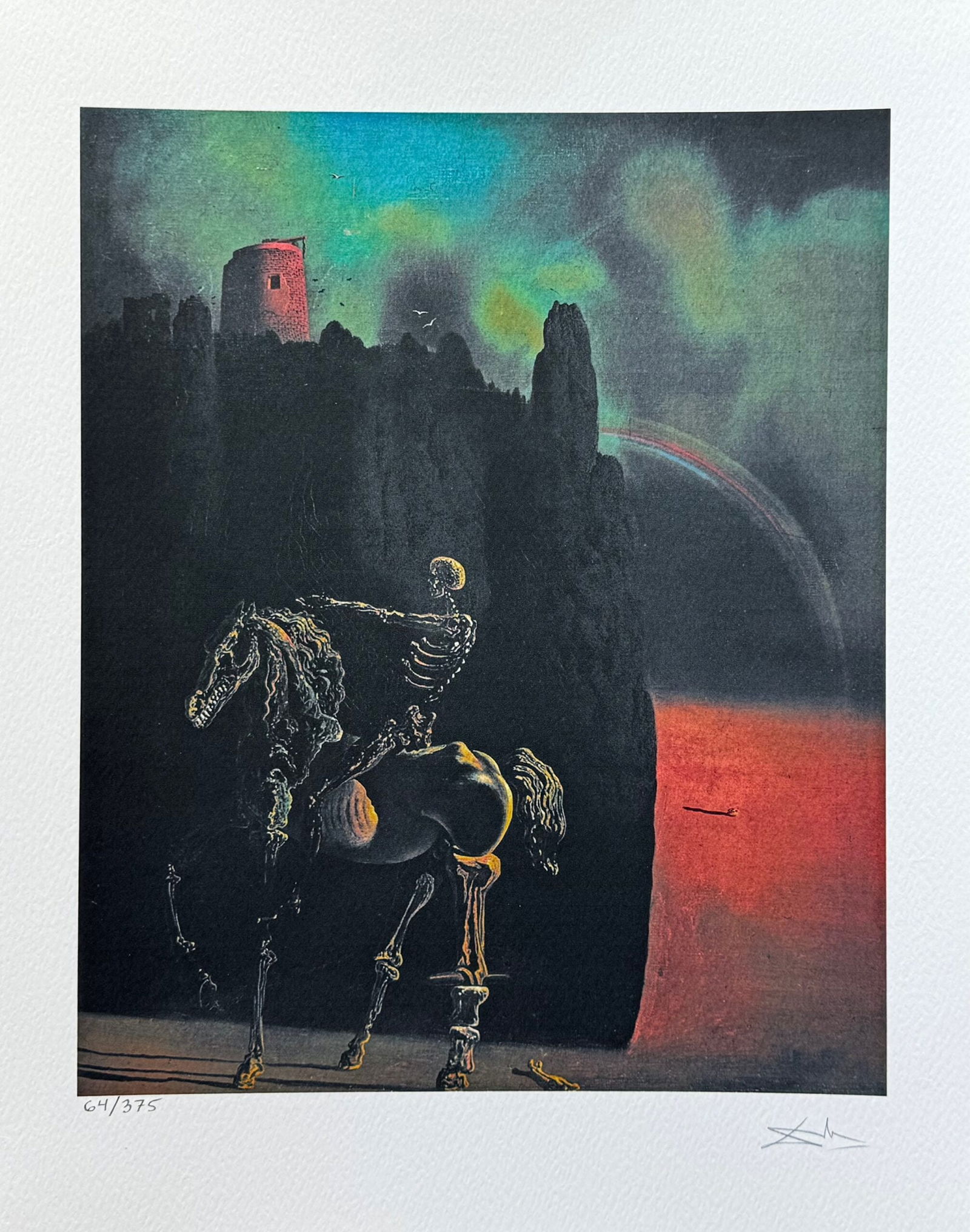 Salvador Dali HORSEMAN OF DEATH Facsimile Signed Limited Edition Giclee (1 of 1)