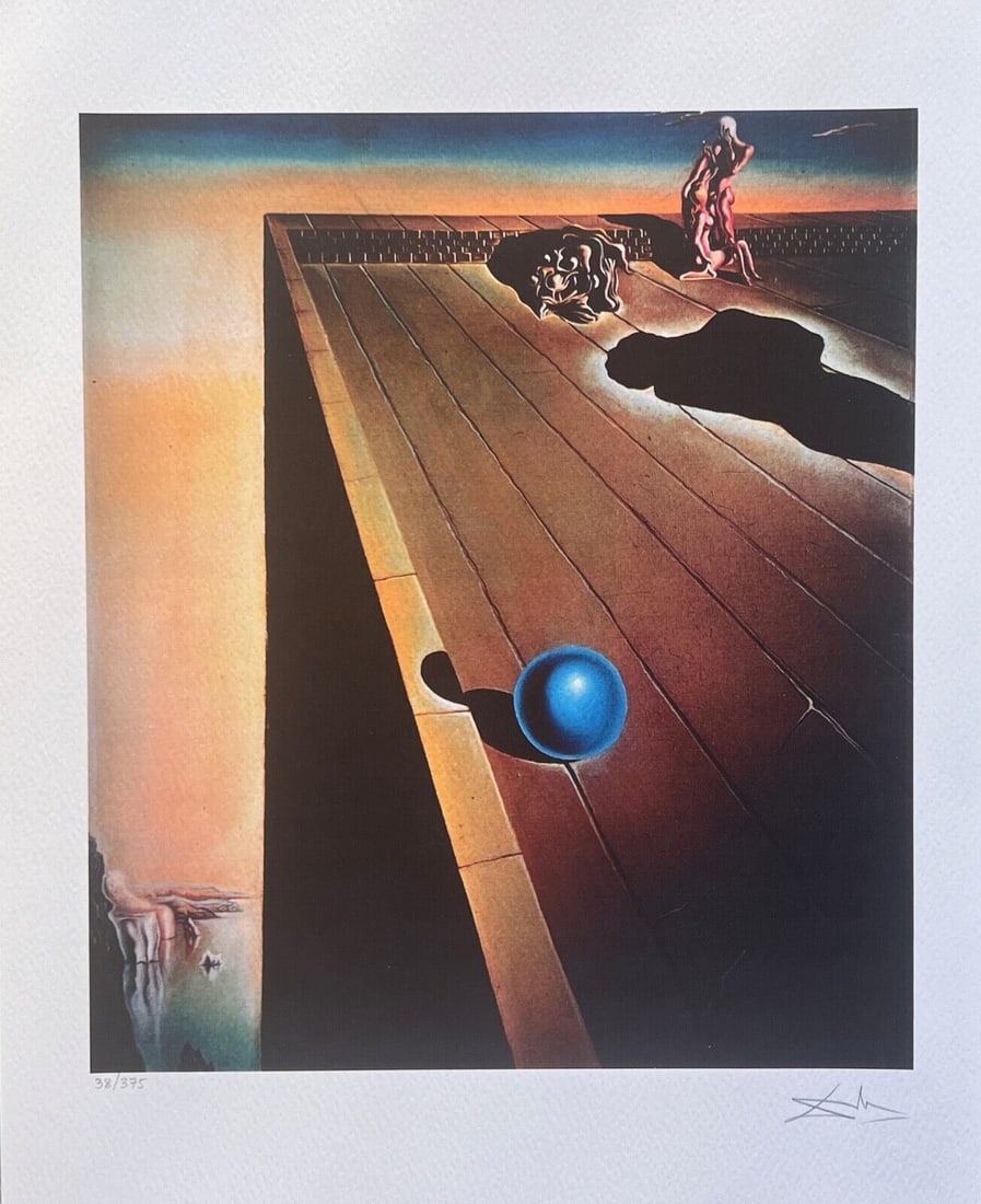 Salvador Dali VERTIGO Facsimile Signed & Numbered Giclee: This is a limited edition giclee titled VERTIGO by Salvador Dali. This piece is facsimile signed on the lower right. Pencil numbered from an edition of 375. Image measures 12 inches x 10?. Paper measu