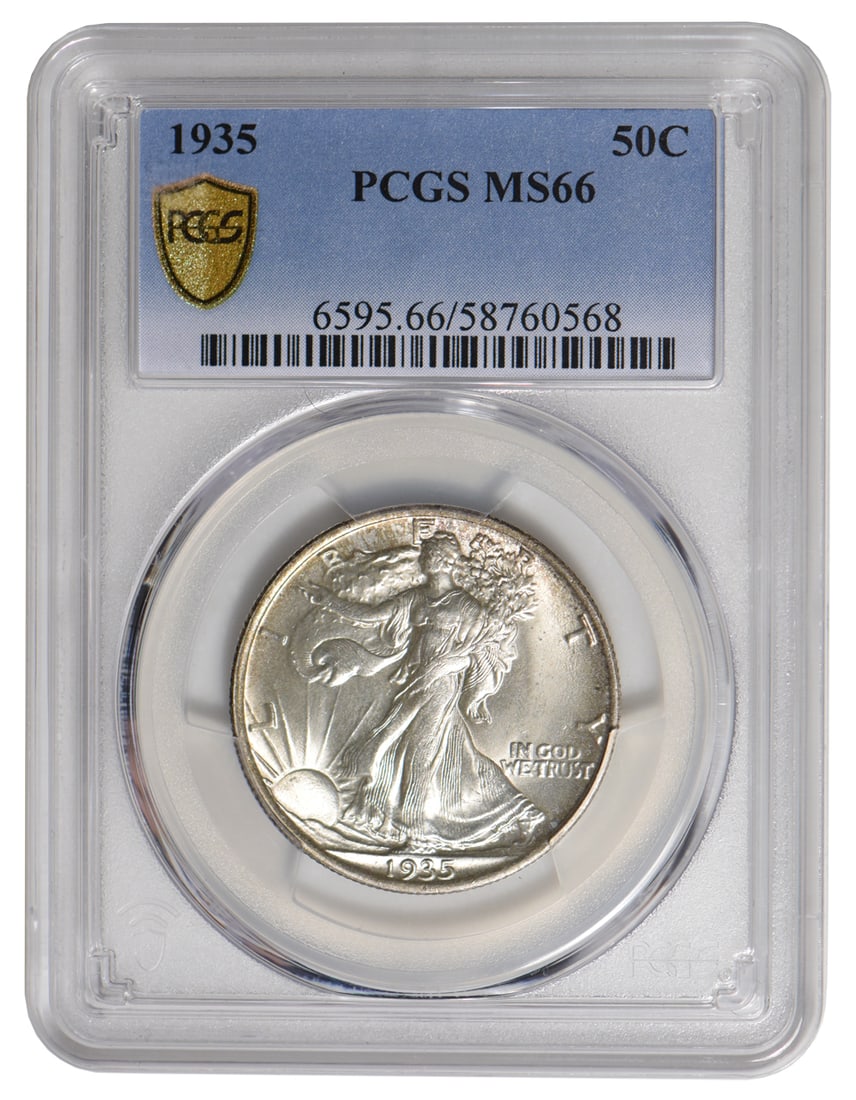 1935 Walking Liberty Half Dollar PCGS MS66 (1 of 2)