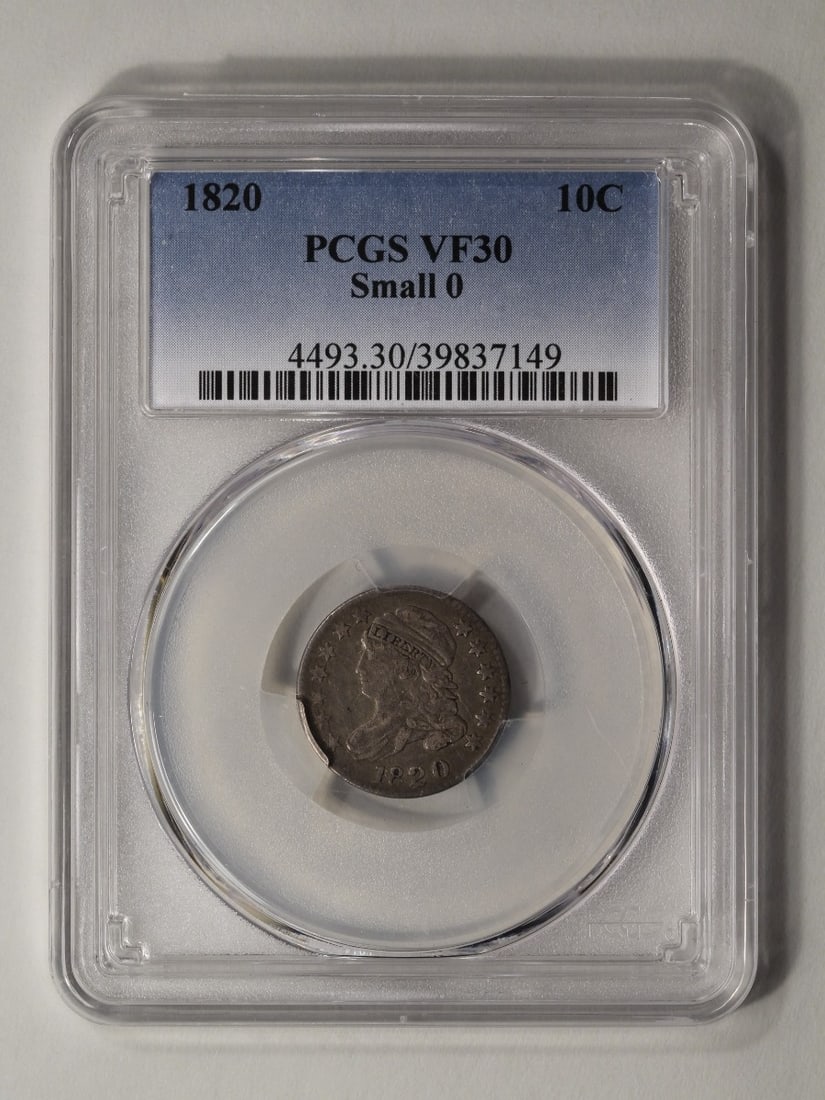 1820 Capped Bust Dime PCGS VF30 (1 of 2)