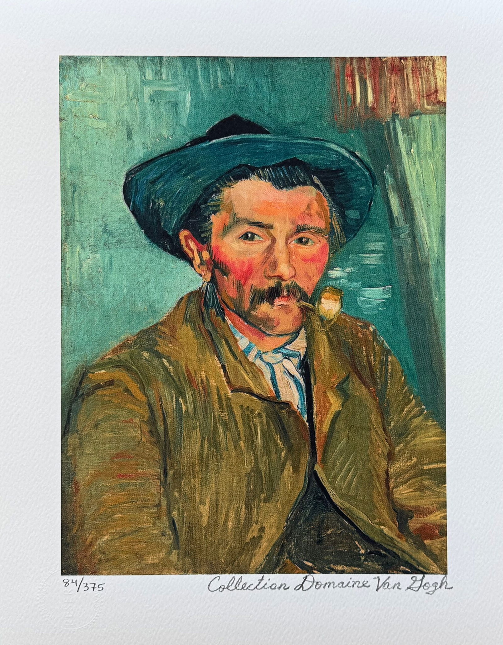 Vincent Van Gogh THE SMOKER Estate Signed Limited Edition Giclee (1 of 1)