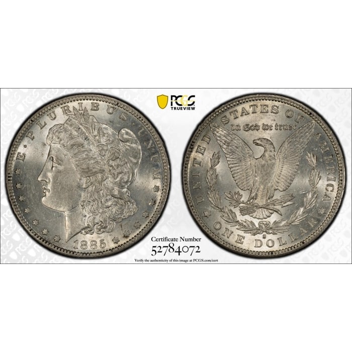 1885-S $1 Morgan Silver Dollar PCGS AU58 (1 of 1)