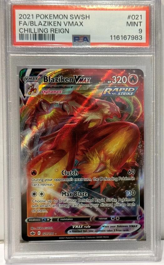 2021 Pokemon SWSH FA Blaziken VMAX PSA 9 (1 of 2)