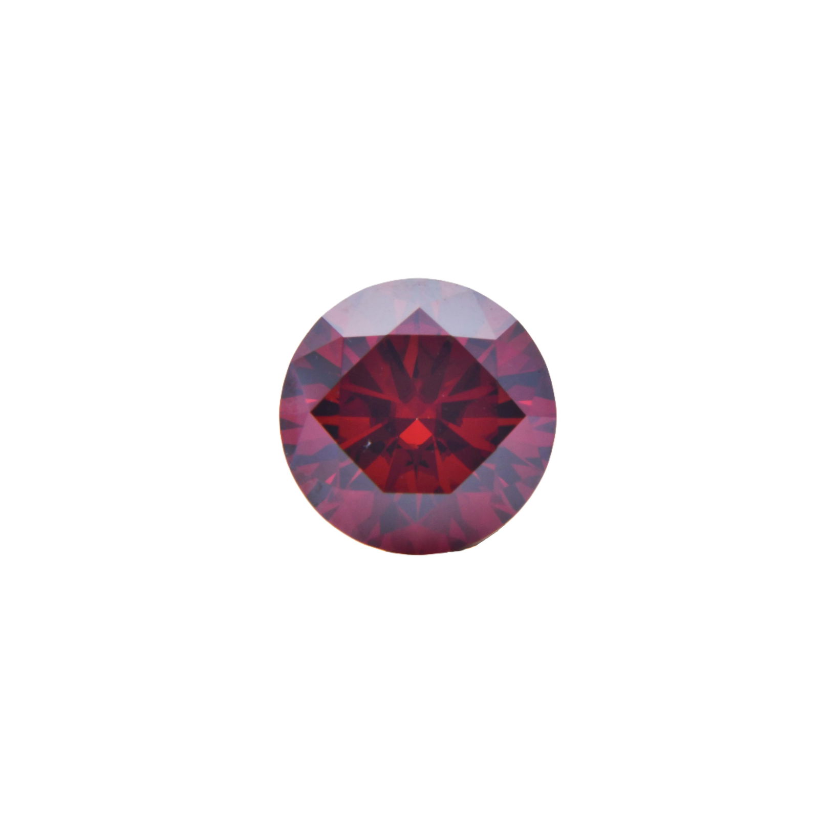 Huge 5 Ct Sparkling VVs1 Hot Cherry Red Simulated Diamond Solitaire: This Large 5 Ct Simulated Diamond Solitaire Is a VVs1 Brilliant Round Cut Measuring 11 mm. It is eye clean and Bursting Out with a Full Spectrum of Colors. With a refractive index of 2.65-2.69, this