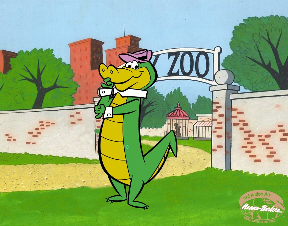 Hanna Barbera WALLY GATOR Sericel Animation Art Serigraph Cel: This is a limited edition Hanna Barbera sericel titled Wally Gator. This fantastic animation sericel features Wally Gator as he appeared in the original classic animated animation series. Measures 11