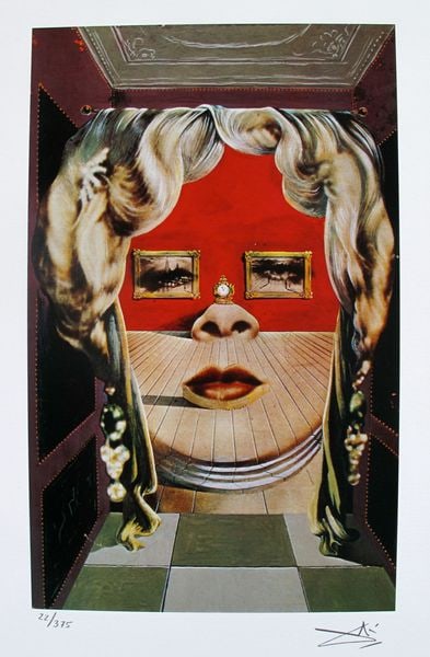 Salvador Dali MAE WEST’S FACE Facsimile Signed & Numbered Giclee (1 of 1)