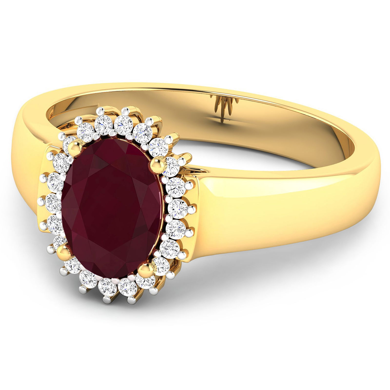 14KT Yellow Gold 1.5ct Ruby and Diamond Ring - 3