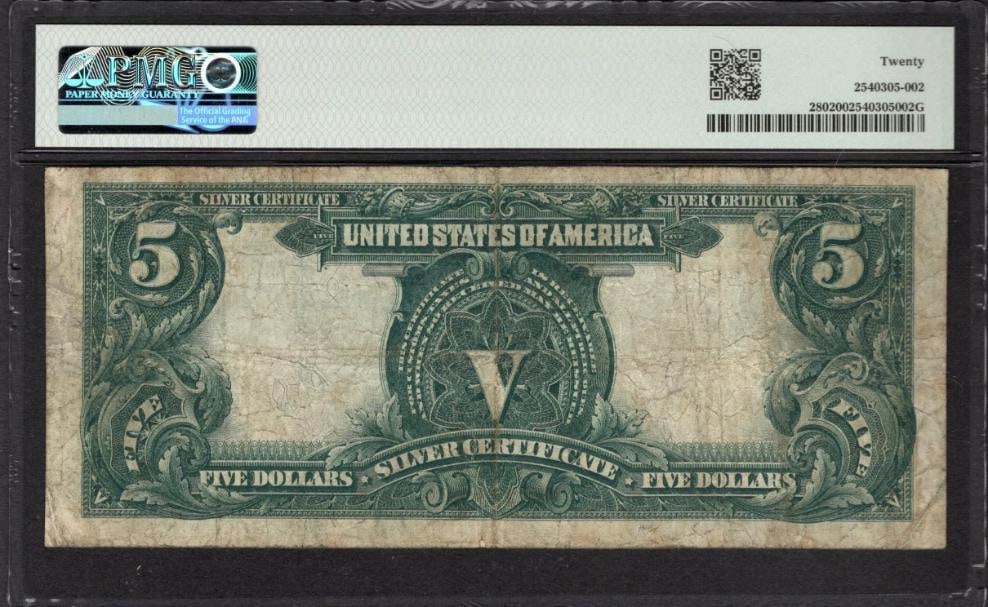 1899 $5 Chief Silver Certificate PMG 20 - 2