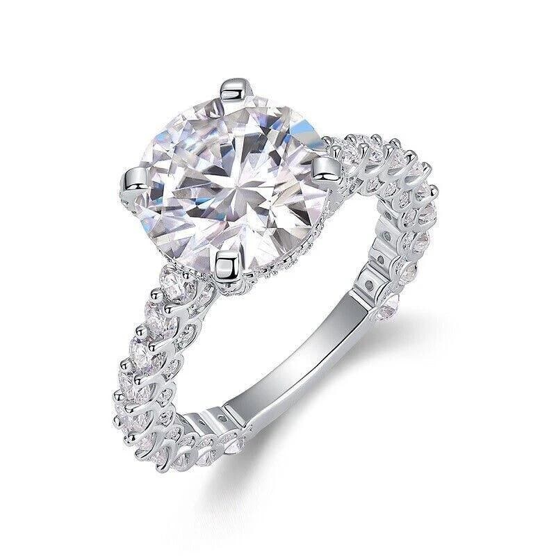 Sterling Silver 5ct Moissanite Ring - 3