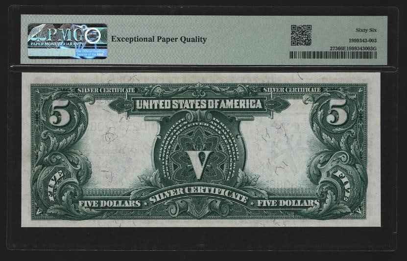 1899 $5 Chief Silver Certificate PMG 66EPQ - 2