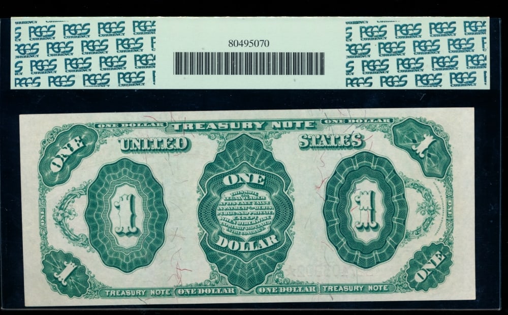 1891 $1 Treasury Note PCGS 64PPQ - 2