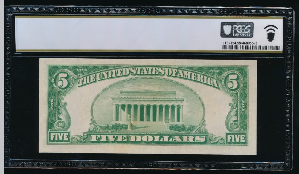 1934 $5 Atlanta FRN PCGS 58 - 2