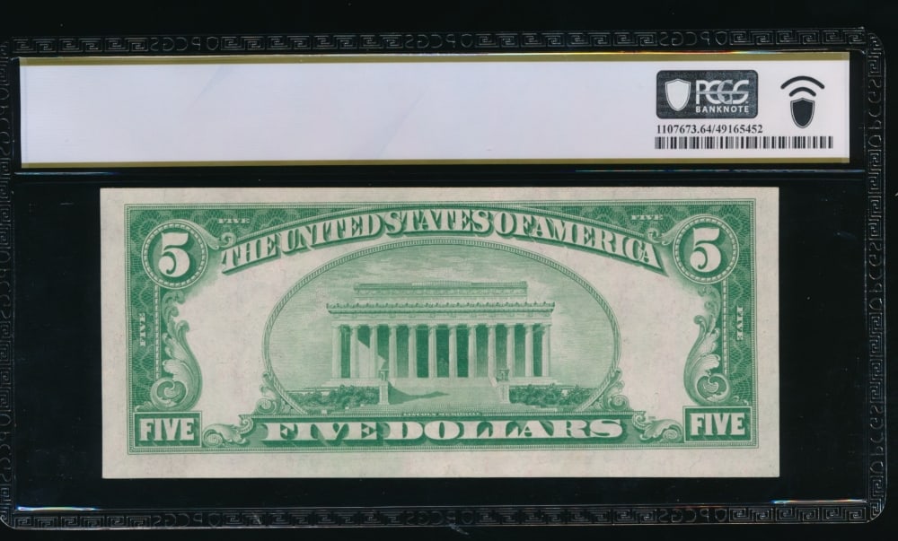 1928 $5 Chicago FRN PCGS 64PPQ - 2