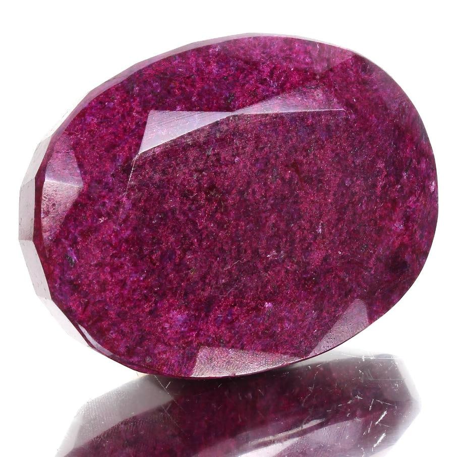 Huge Museum Size 1230 Ct Certified Natural Oval Cut Red Ruby Solitaire - 2