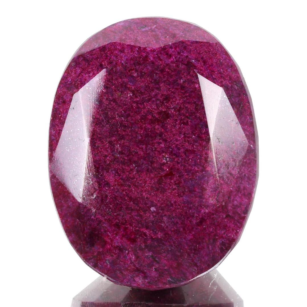 Huge Museum Size 1230 Ct Certified Natural Oval Cut Red Ruby Solitaire - 3