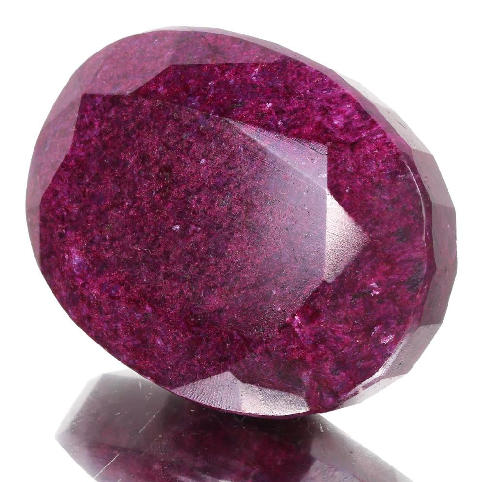 Huge Museum Size 1230 Ct Certified Natural Oval Cut Red Ruby Solitaire - 4