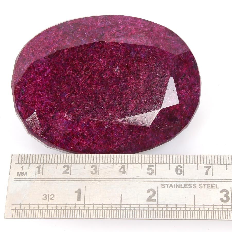 Huge Museum Size 1230 Ct Certified Natural Oval Cut Red Ruby Solitaire - 6