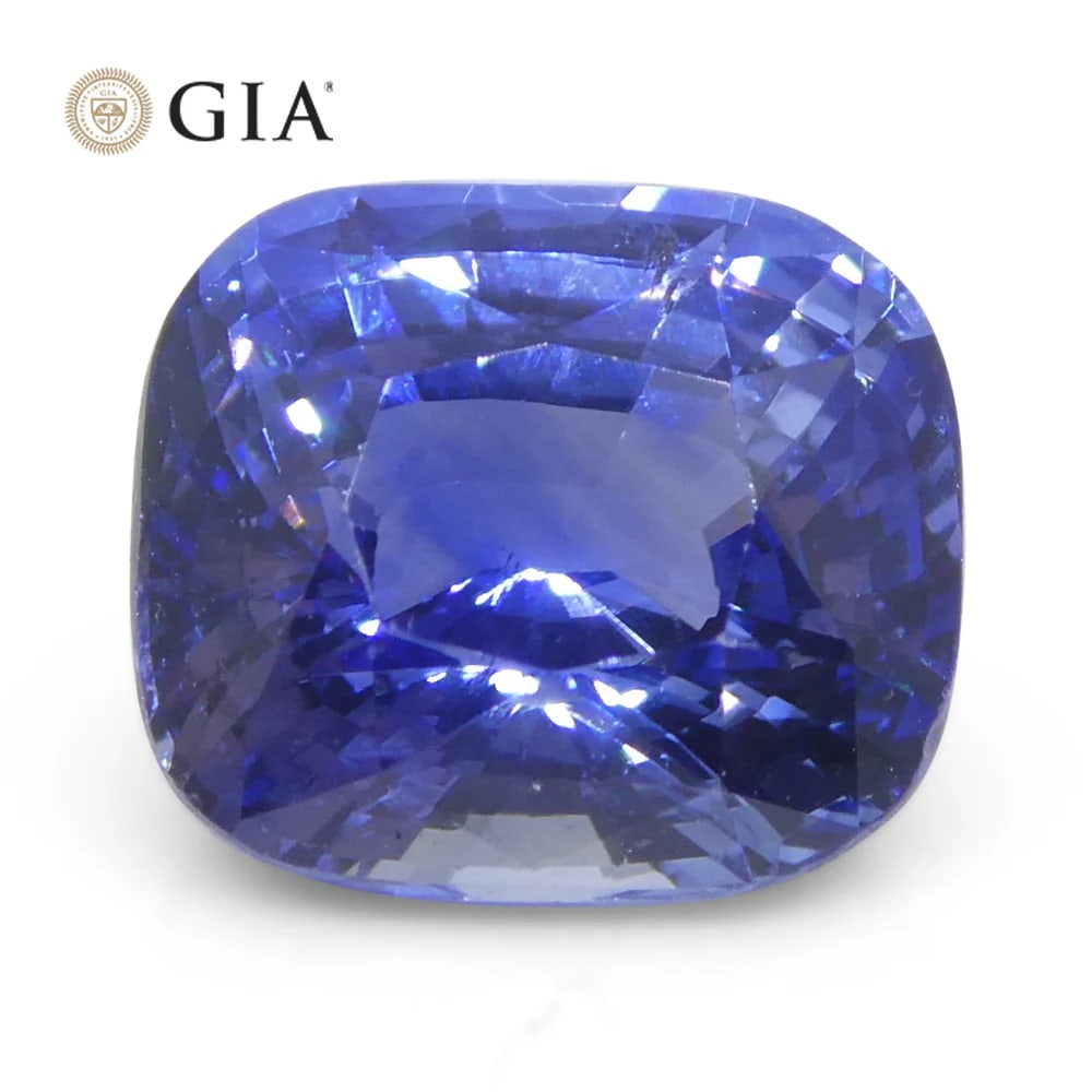 Elegant 2.04 Ct GIA Certified Natural Sapphire: Dazzling 2.04 Ct Blue Sapphire is a cushion brilliant cut measuring 7.42 x 6.53 x 4.65 mm. Reveals a moderately strong saturation with a medium tone. Ready to mount and be worn! Origin: Sri Lanka. Tre